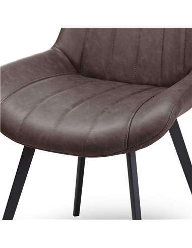 Hill Interiors Malmo Coffee Dining Chair 20046
