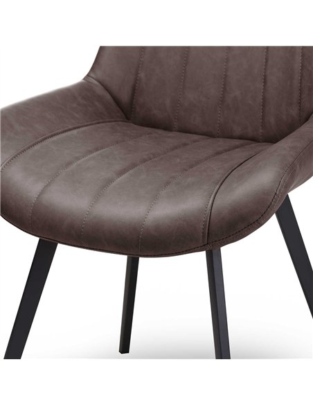 Hill Interiors Malmo Coffee Dining Chair 20046 - pic 164339 | FastDaddyshop