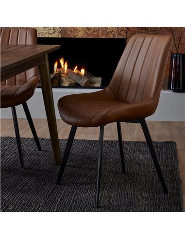 Hill Interiors Malmo Tan Dining Chair 20047