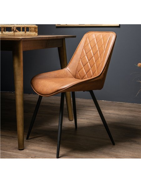 Hill Interiors Oslo Tan Dining Chair 21244 - pic 164349 | FastDaddyshop