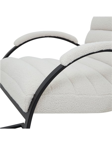 Hill Interiors Boucle Ribbed Ark Chair 23084 - pic 164389 | FastDaddyshop