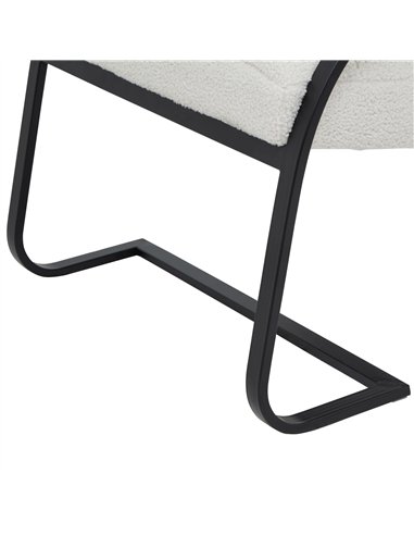Hill Interiors Boucle Ribbed Ark Chair 23084