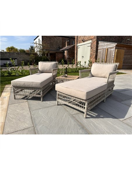 Hill Interiors Provence Collection Outdoor Sun Lounger Set 23911 - pic 164397 | FastDaddyshop