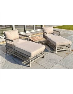 Hill Interiors Provence Collection Outdoor Sun Lounger Set 23911 2
