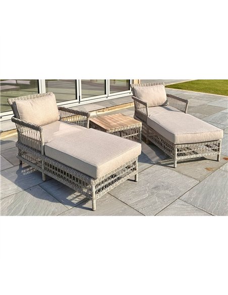 Hill Interiors Provence Collection Outdoor Sun Lounger Set 23911 - pic 164398 | FastDaddyshop
