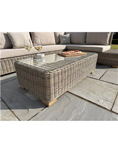 Hill Interiors Capri Collection Outdoor Large Corner And Coffee Table Set 23913 2