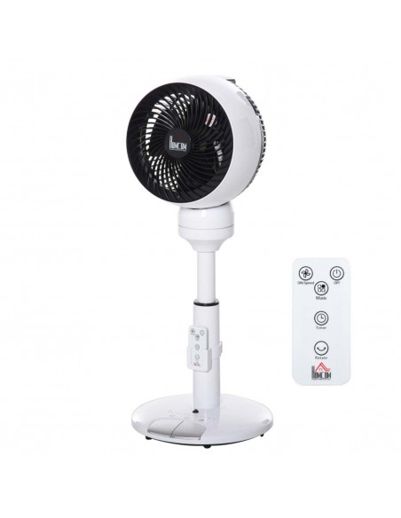 Homcom 28'' Oscillation Air Circulator Fan with 3 Speed, 3 Mode, Remote, Black and White - pic 16441 | FastDaddyshop