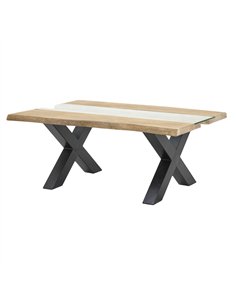 Hill Interiors Live Edge Collection Light Acacia River Coffee Table 23988