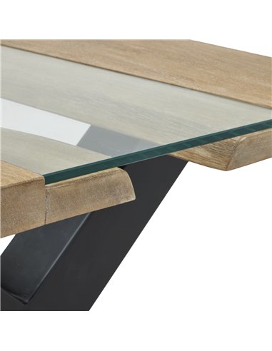 Hill Interiors Live Edge Collection Light Acacia River Coffee Table 23988