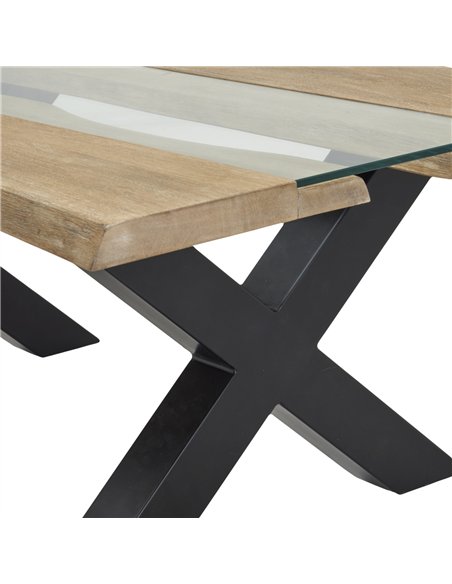 Hill Interiors Live Edge Collection Light Acacia River Coffee Table 23988 - pic 164421 | FastDaddyshop