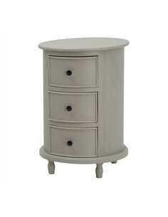 Hill Interiors The Camden Collection 3 Drawer Round Side Table 23952