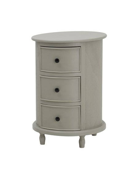 Hill Interiors The Camden Collection 3 Drawer Round Side Table 23952 - pic 164433 | FastDaddyshop