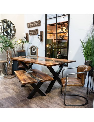 Hill Interiors Live Edge Collection River Dining Table 21127