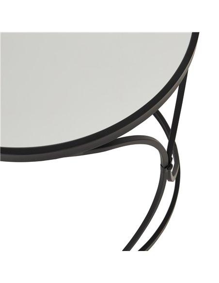 Hill Interiors Concaved Set Of Two Black Mirrored Side Tables 22487 - pic 164475 | FastDaddyshop