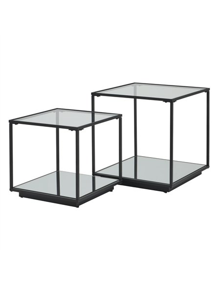 Hill Interiors Lennox Black Framed Set Of 2 Side Tables 23958 - pic 164495 | FastDaddyshop