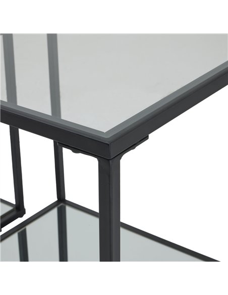 Hill Interiors Lennox Black Framed Set Of 2 Side Tables 23958 - pic 164498 | FastDaddyshop