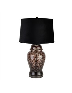 Hill Interiors Black Dapple Acanthus Lamp 22790