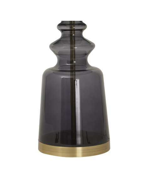 Hill Interiors Luxton Glass Urn Lamp With Black Velvet Shade 23977 - pic 164534 | FastDaddyshop