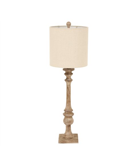 Hill Interiors Pallido Candlestick Table Lamp With Linen Shade 24007 - pic 164549 | FastDaddyshop