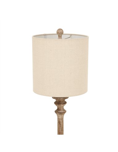 Hill Interiors Pallido Candlestick Table Lamp With Linen Shade 24007