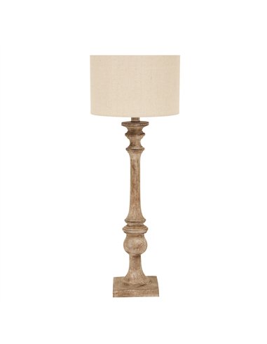Hill Interiors Pallido Candlestick Table Lamp With Linen Shade 24007