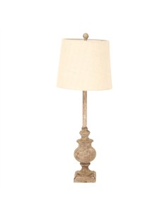 Hill Interiors Chiaro Candlestick Table Lamp With Linen Shade 24008