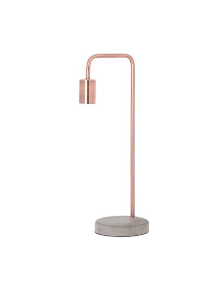 Hill Interiors Copper Industrial Lamp With Stone Base 19503 - pic 164558 | FastDaddyshop