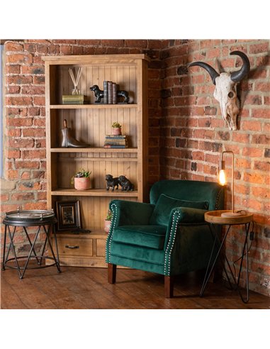 Hill Interiors Copper Industrial Lamp With Stone Base 19503