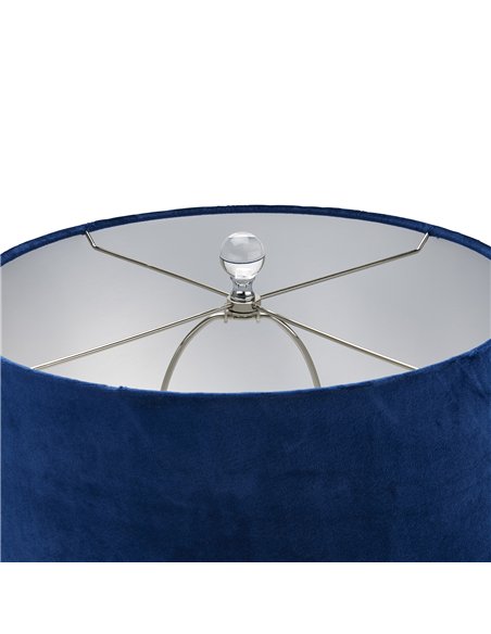 Hill Interiors Ice Shadows Table Lamp With Navy Blue Lampshade 22644 - pic 164567 | FastDaddyshop
