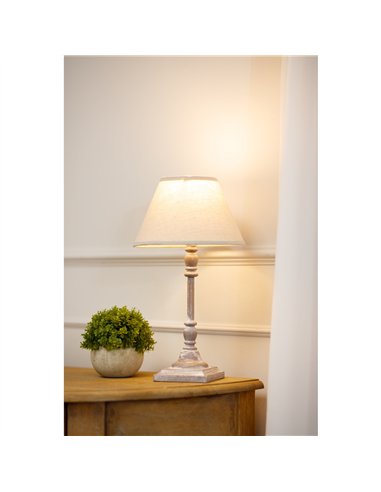 Hill Interiors Antia Stem Table Lamp With Linen Shade 23881