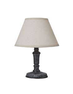 Hill Interiors Palmyra Column Table Tamp With Linen Shade 23885