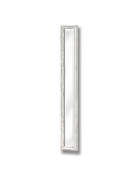 Hill Interiors Antique White Frame Narrow Wall Mirror 15330 - pic 164603 | FastDaddyshop