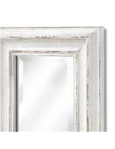 Hill Interiors Antique White Frame Narrow Wall Mirror 15330 2