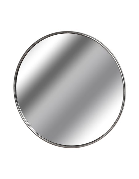 Hill Interiors Silver Foil Large Circular Metal Wall Mirror 18901 - pic 164614 | FastDaddyshop
