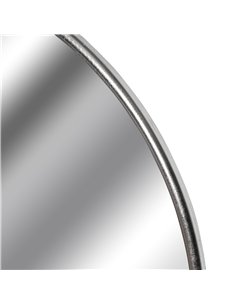 Hill Interiors Silver Foil Large Circular Metal Wall Mirror 18901 2