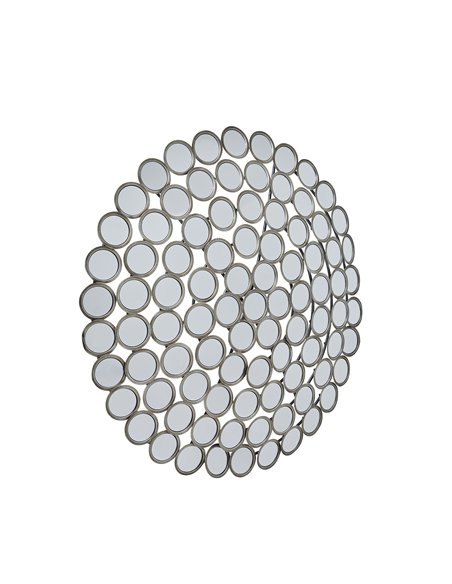 Hill Interiors Large Round Convex Antiqued Silver Multi Mirror 22134 - pic 164622 | FastDaddyshop