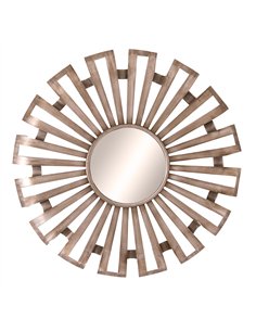 Hill Interiors Evi Antique Silver Sunburst Mirror 22139