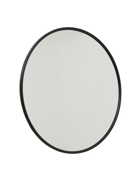 Hill Interiors Black Large Circular Metal Wall Mirror 22483 - pic 164630 | FastDaddyshop