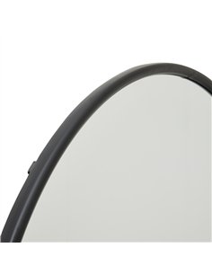 Hill Interiors Black Large Circular Metal Wall Mirror 22483 2