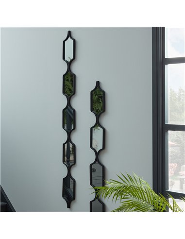 Hill Interiors Decorative Black Hanging Mirror 22485