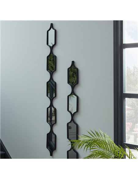 Hill Interiors Decorative Black Hanging Mirror 22485 - pic 164636 | FastDaddyshop