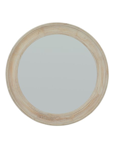 Hill Interiors Washed Wood Round Framed Mirror 23333 - pic 164641 | FastDaddyshop