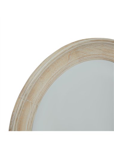 Hill Interiors Washed Wood Round Framed Mirror 23333