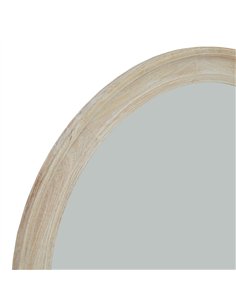 Hill Interiors Washed Wood Round Framed Large Mirror 23335 2