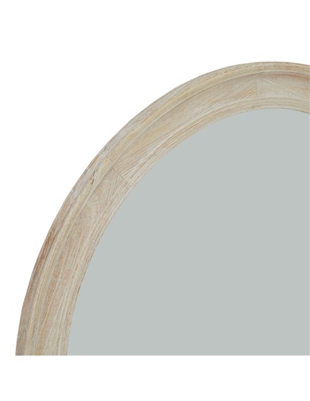 Hill Interiors Washed Wood Round Framed Large Mirror 23335 - pic 164645 | FastDaddyshop
