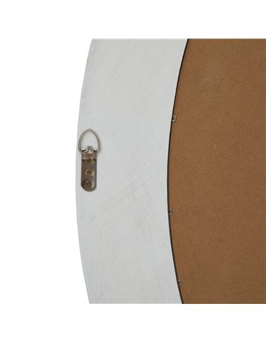 Hill Interiors Washed Wood Round Framed Large Mirror 23335