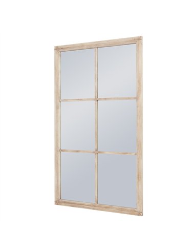 Hill Interiors Washed Wood Large Window Mirror 23337