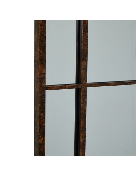 Hill Interiors Rust Effect Large Arched Window Mirror 23339 - pic 164654 | FastDaddyshop