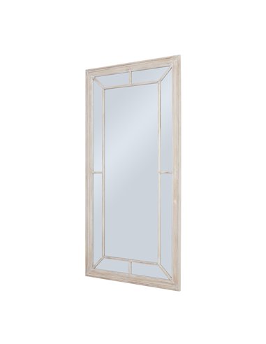 Hill Interiors Large Washed Wood Framed Window Mirror 23806