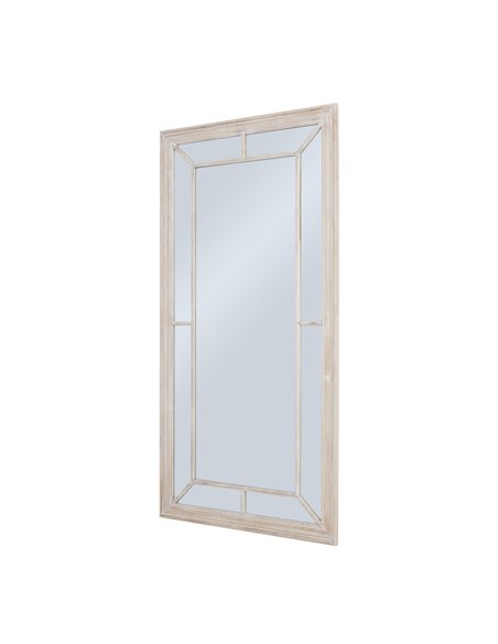 Hill Interiors Large Washed Wood Framed Window Mirror 23806 - pic 164662 | FastDaddyshop